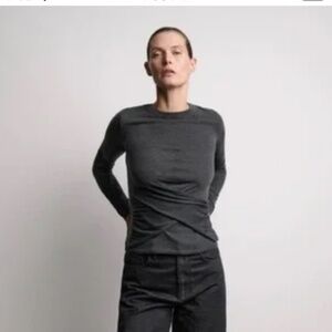 NWT Zara Wrap Sweater Gray L